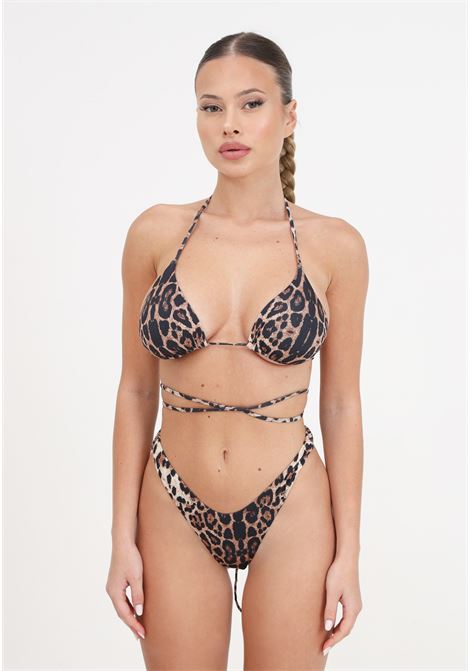 Women's triangle bikini and fixed American briefs with spotted pattern F**K | Beachwear | FK24-0400X01.
