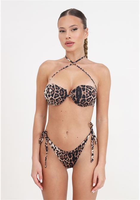 Women's bikini with spotted American bra and adjustable panty F**K | Beachwear | FK24-0401X01.