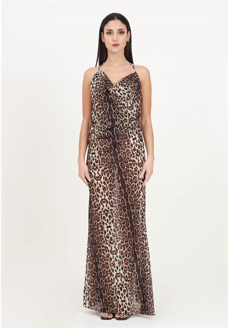 Long women's dress with animal print F**K | Dresses | FK24-0409X01.