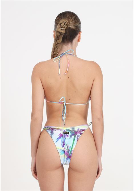 Women's triangle bikini and adjustable American briefs with sundown pattern F**K | Beachwear | FK24-0510X03.