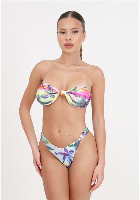 Bikini da donna fantasia fascia e slip americano fisso sundown F**K | Beachwear | FK24-0511X03.