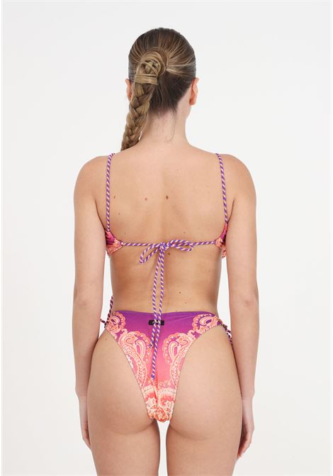 Women's bandeau bikini and American briefs with sunrise pattern F**K | FK24-0711X25.