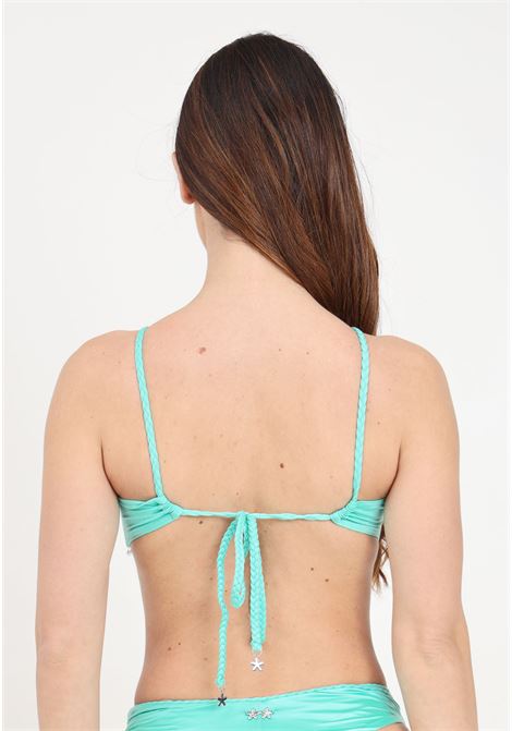 Reggiseno fascia da donna verde acqua made up F**K | Beachwear | FK24-1003AQ.