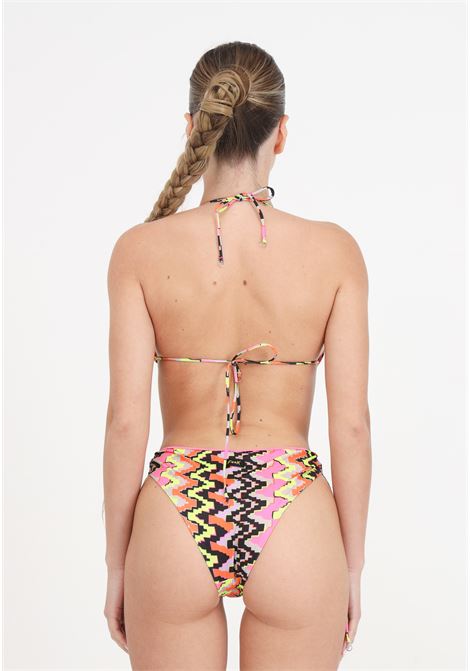 Women's triangle bikini and ethos patterned fixed briefs F**K | Beachwear | FK24-1319X07.
