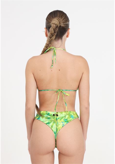 Green triangle patterned bikini and Sundown fixed American briefs F**K | Beachwear | FK24-1320X04.