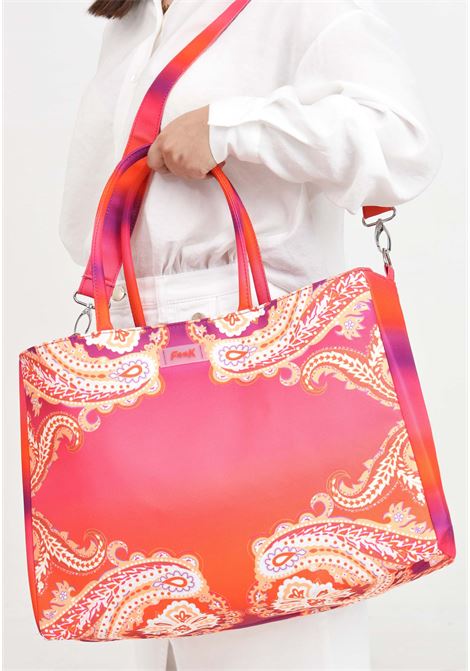 Sunrise pink women's beach bag F**K | FK24-A030X25.