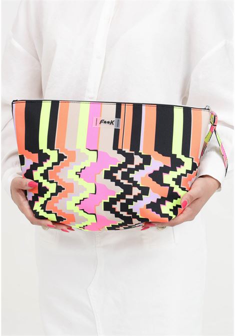 Ethos multicolor women's maxi clutch bag F**K | Bags | FK24-A032X07.