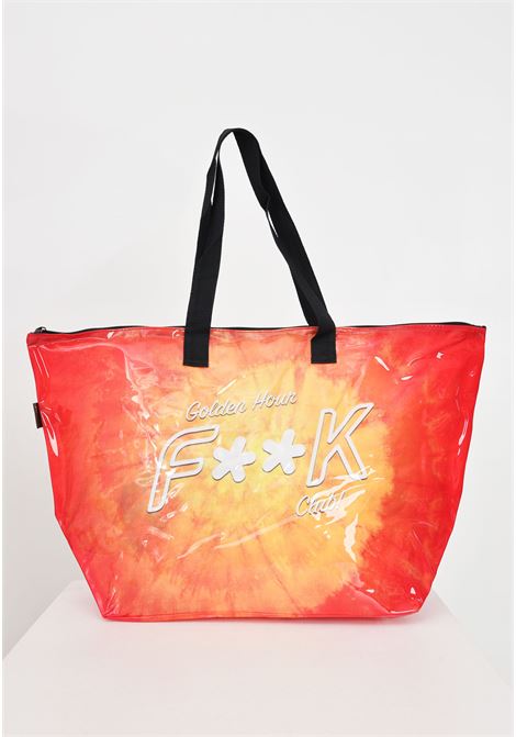 Orange women's shopper with logo on the front F**K | FK24-A245X03.