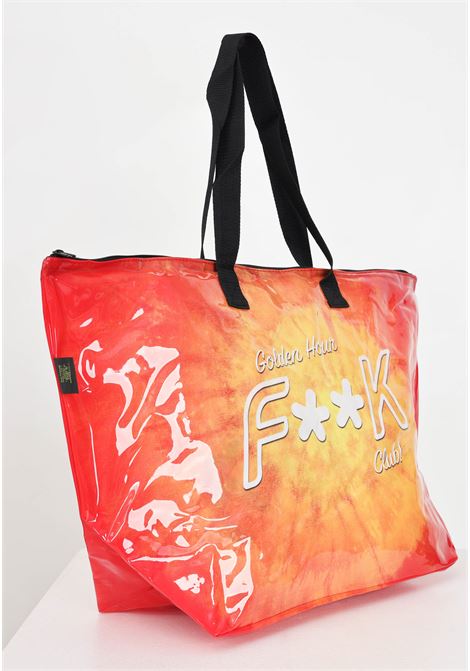 Orange women's shopper with logo on the front F**K | Bags | FK24-A245X03.