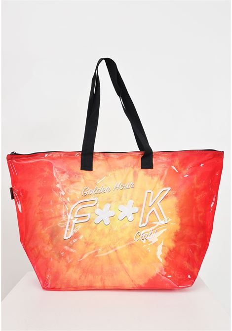 Orange women's shopper with logo on the front F**K | Bags | FK24-A245X03.