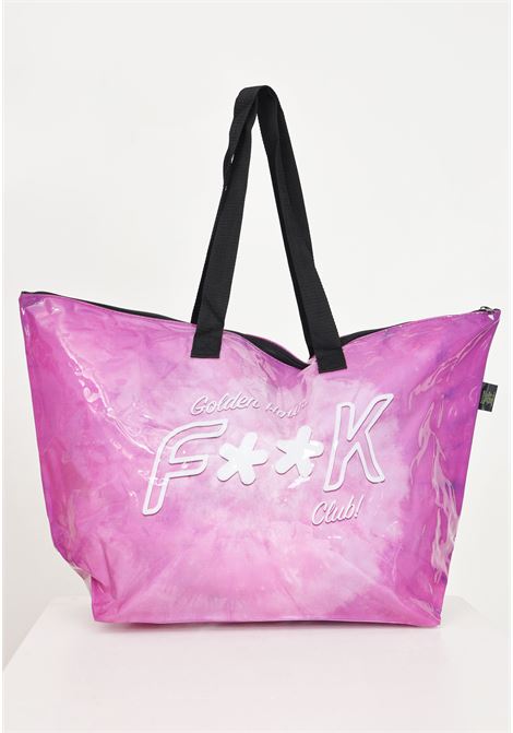 Shopper da donna rosa con logo sul davanti F**K | FK24-A245X04.