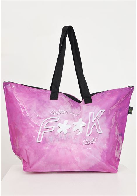Shopper da donna rosa con logo sul davanti F**K | Borse | FK24-A245X04.