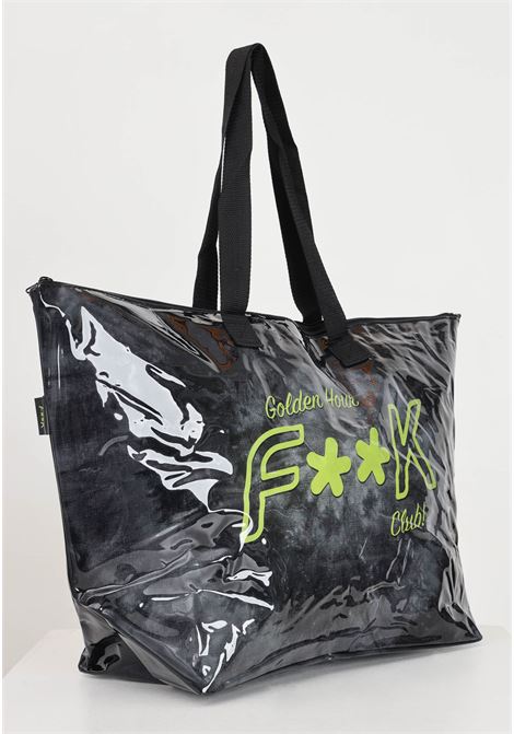 Black women's shopper with logo on the front F**K | Bags | FK24-A245X06.