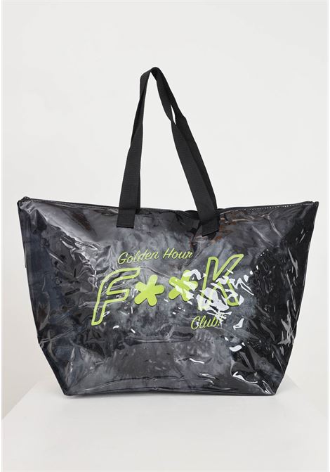 Black women's shopper with logo on the front F**K | Bags | FK24-A245X06.