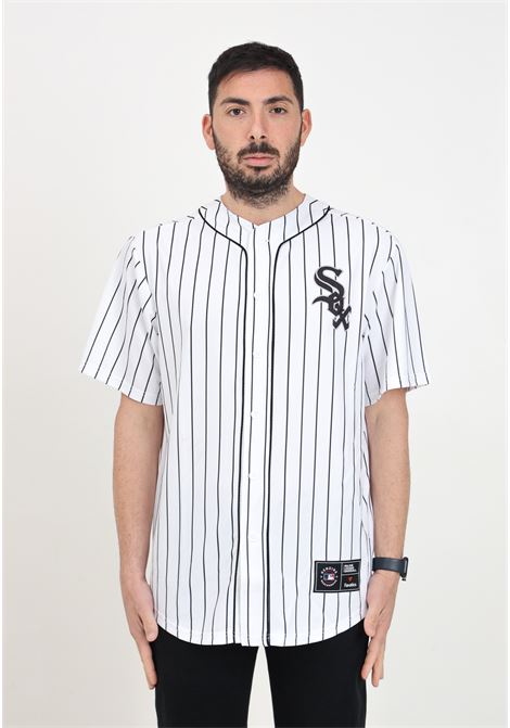 Camicia da uomo bianca e nera Fanatics Chicago White Sox Fanatics | Camicie | 007N-A073-RX-0IYWHITE AND BLACK/BLACK