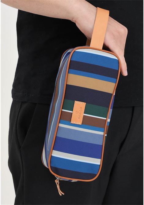 Men's pencil case with colored stripes pattern GALLO |  | AP50453212860
