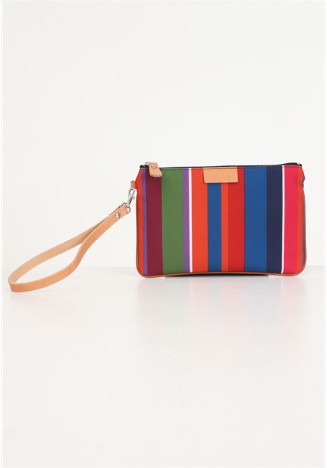 Men's clutch bag with colored stripes pattern GALLO | Bags | AP50788810738