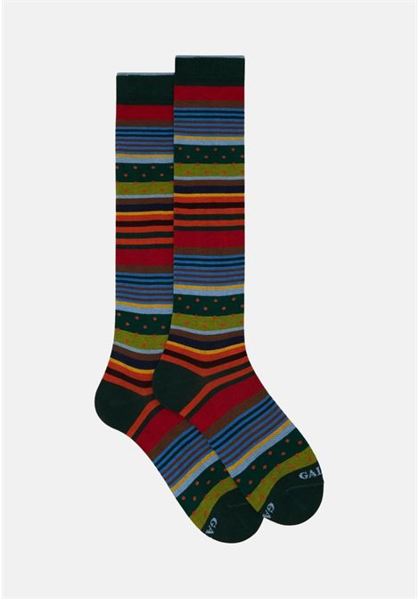 Striped socks on a green background for men GALLO | Socks | AP51239314727