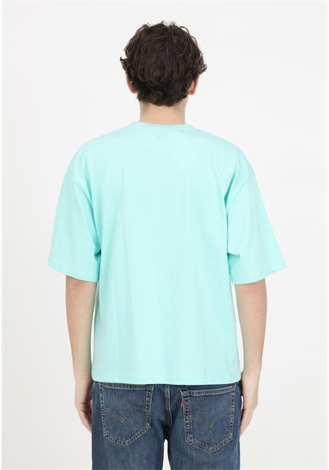 T-shirt verde uomo donna con logo cucito sul davanti e sul retro GARMENT WORKSHOP | T-shirt | S4GMUATH021GW029