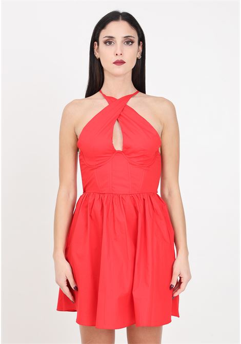 Vibrant red short women's dress GLAMOROUS | Dresses | AN4784POPPY RED