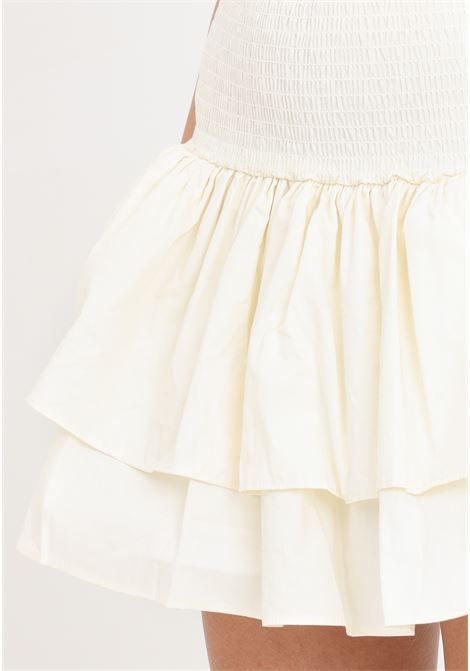 Cream colored short women's skirt GLAMOROUS | GC0971CREAM