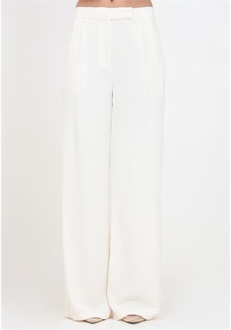 Women's Vanilla Wide Leg Low-Rise-Trousers GLAMOROUS | GS0482VANILLA