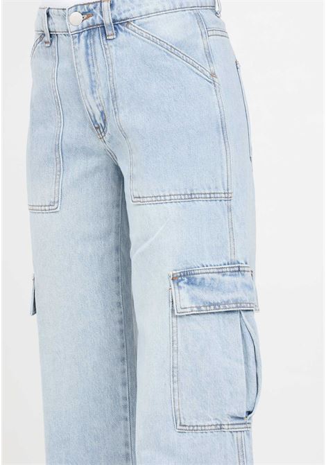 Jeans da donna in denim Light stonewash stile cargo GLAMOROUS | HC0035LIGHT STONEWASH