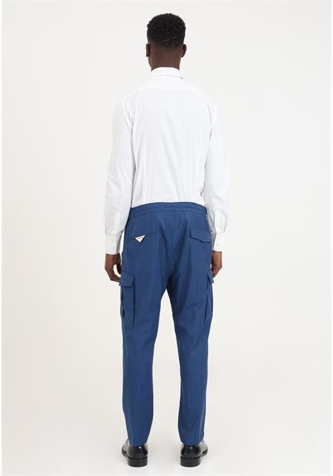 Blue men's cargo style trousers GOLDEN CRAFT | GC1PSS246700E013