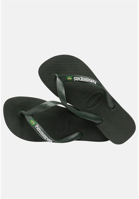 Green flip flops for men and women Brasil HAVAIANAS | 41108505983
