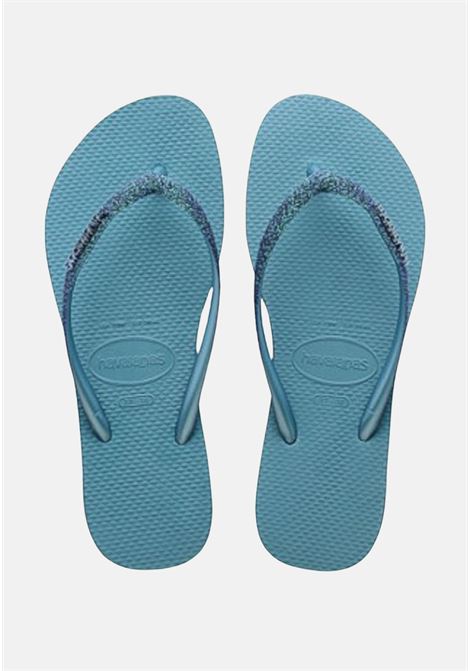 Havaianas Slim Sparkle light blue women's infraito HAVAIANAS | Flip flops | 41489221056