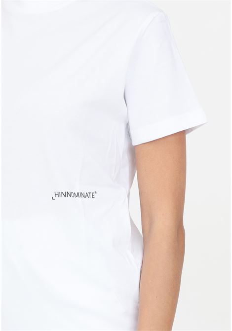 T-Shirt da donna Mezza Manica In Jersey bianca HINNOMINATE | T-shirt | HMABW00124-PTTS0043BI01