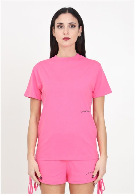 Women's half-sleeve t-shirt in geranium pink jersey HINNOMINATE | T-shirt | HMABW00124-PTTS0043VI16