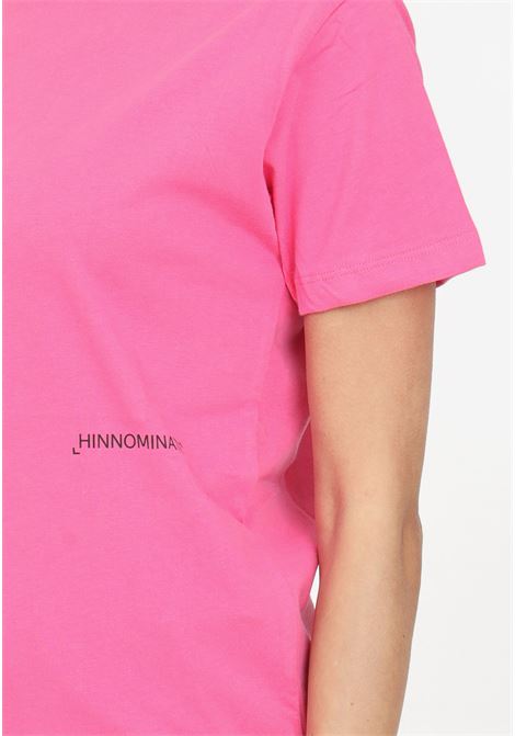 Women's half-sleeve t-shirt in geranium pink jersey HINNOMINATE | HMABW00124-PTTS0043VI16