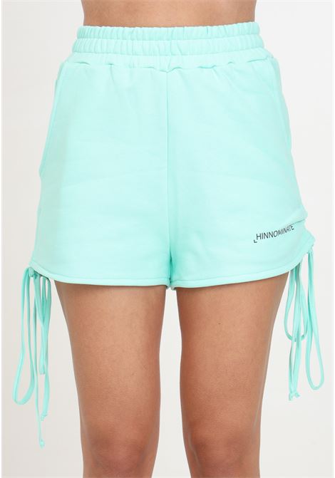Maldives green women's shorts with side curls and drawstring HINNOMINATE | Shorts | HMABW00145-PTTS0032VE14