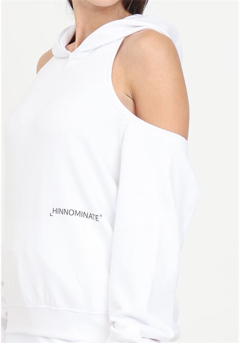 White women's sweatshirt with hood HINNOMINATE | Hoodie | HMABW00156-PTTM0017BI01