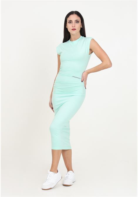 Maldives green women's midi dress with side gathering HINNOMINATE | HMABW00192-PTTJ0019VE14