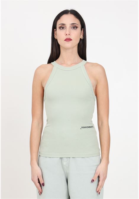 Aloe green ribbed women's top HINNOMINATE | Tops | HMABW00206-PTTA0006VE15