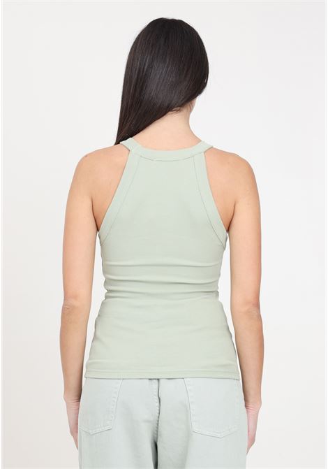 Aloe green ribbed women's top HINNOMINATE | Tops | HMABW00206-PTTA0006VE15