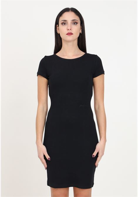 Short black ribbed dress for women HINNOMINATE | Dresses | HMABW00216-PTTA0006NE01