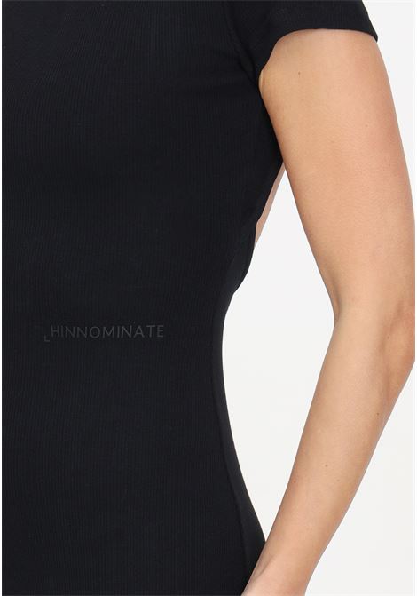 Short black ribbed dress for women HINNOMINATE | HMABW00216-PTTA0006NE01
