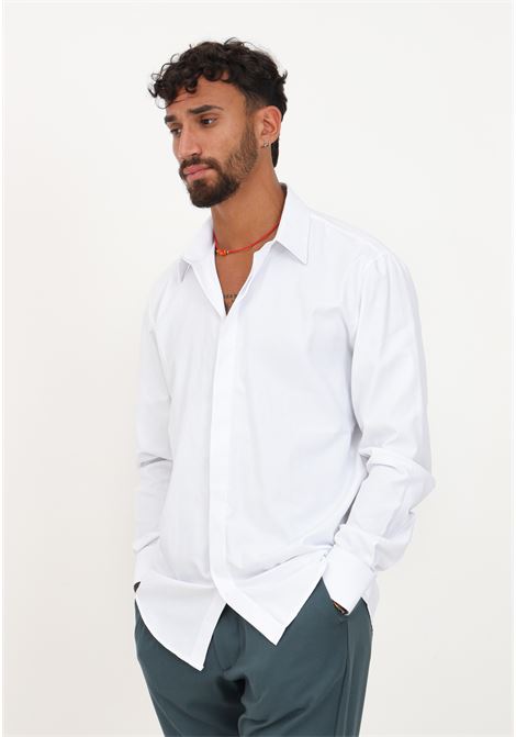 Camicia bianca elegante con colletto da uomo I'M BRIAN | CA2696002