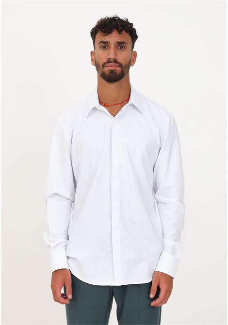 Elegant white collared shirt for men I'M BRIAN | Shirt | CA2696002