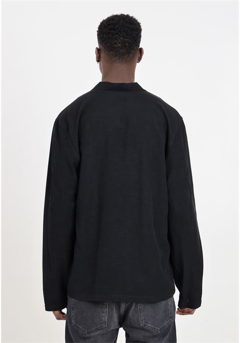 Black men's shirt with pockets on the front I'M BRIAN | CA2899009