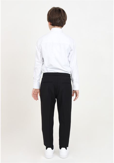 Elegant black trousers for children I'M BRIAN | Pants | PA2846JNERO