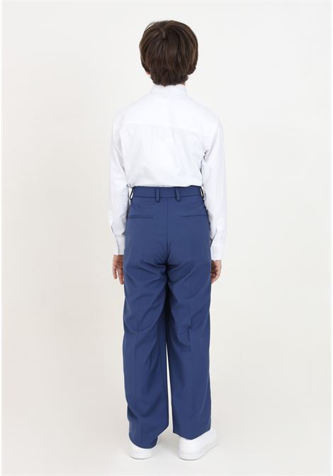 Elegant blue trousers for children I'M BRIAN | Pants | PA2855JAVION