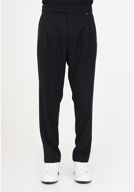 Black men's trousers with pleats I'M BRIAN | PA2857009