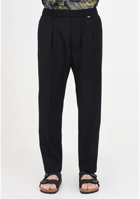Black men's pleated trousers I'M BRIAN | Pants | PA2858009