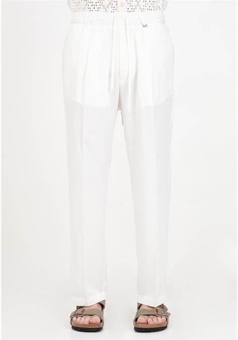 White men's trousers with elastic waist I'M BRIAN | PA2866002