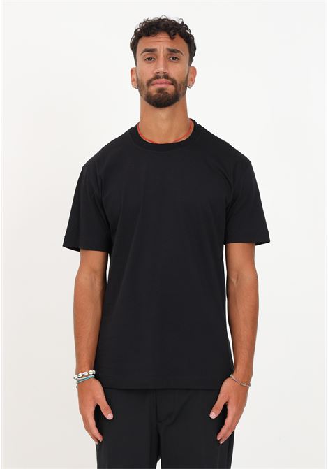 Solid color men's black T-shirt I'M BRIAN | TS2720009