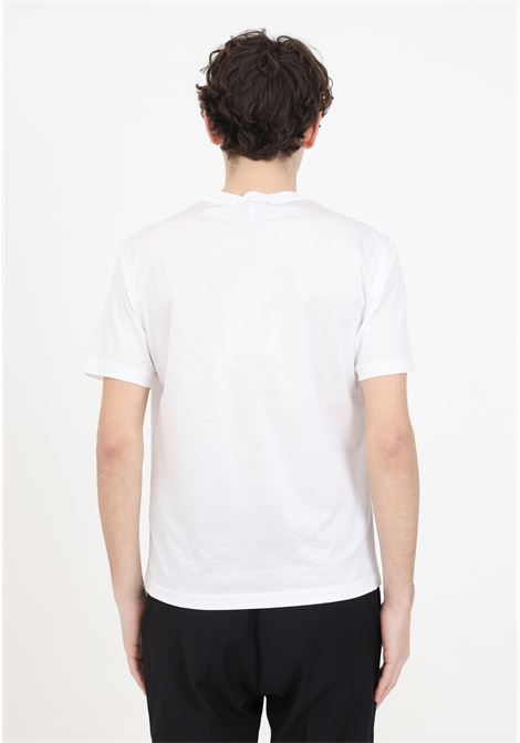 T-shirt da uomo bianca con logo cucito sul retro I'M BRIAN | TS2908002